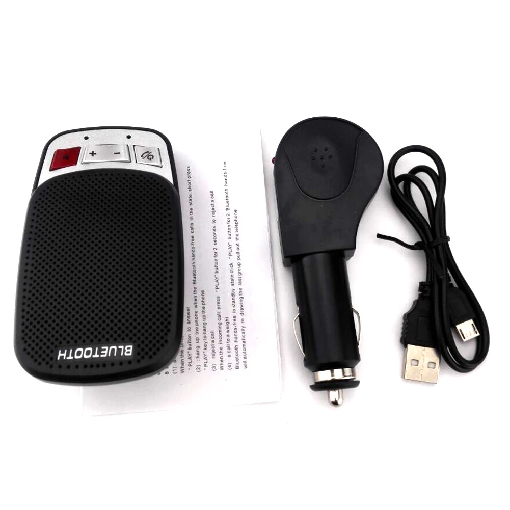 Беспроводной Bluetooth Hands Free автомобильный набор динамик телефон козырек