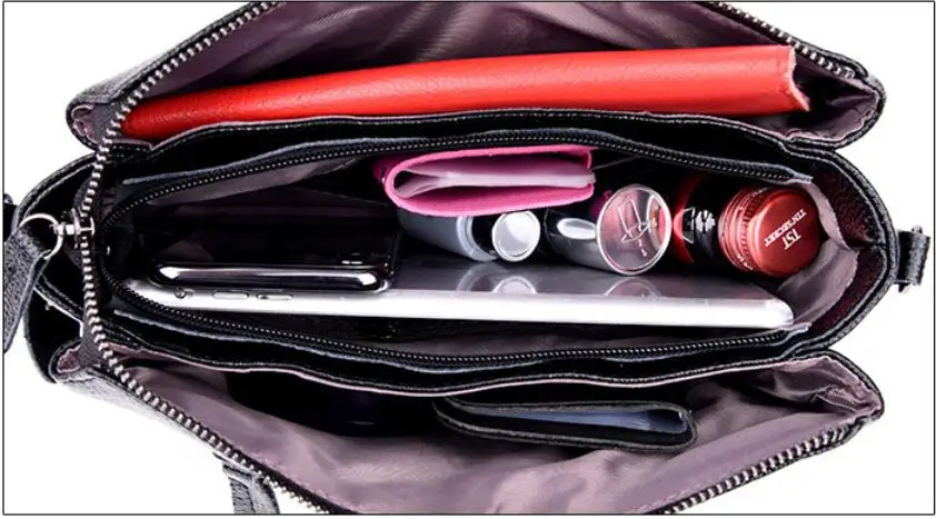 

Hot Sale Genuine Leather Women's Handbags Shoulder Bags For Women Messenger Bags Fashion Flap Lady Bag Bolsas Feminina