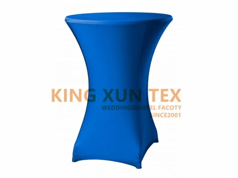 royal blue Высокая верхняя крышка для коктейльного стола из спандекса и лайкры, чехлы для свадебного стола, круглые Чехлы для складных столов - Цвет: royal blue