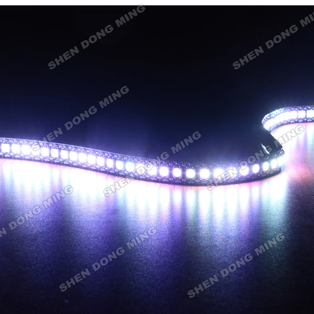 Пиксельная Светодиодная лента WS2812 RGB не водонепроницаемая ip 22 5 м В 144 СВЕТОДИОДА/м