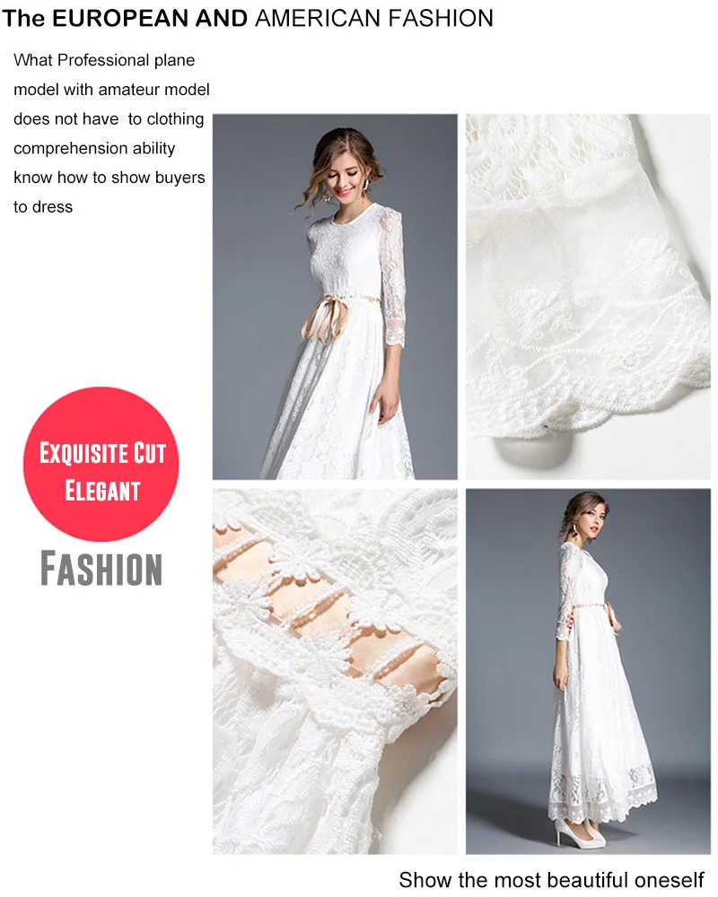 Peritiny белый Кружево платье однотонное Vestidos ботильоны-Длина лента ремня тонкий макси платье партии Демисезонный Roupas feminina