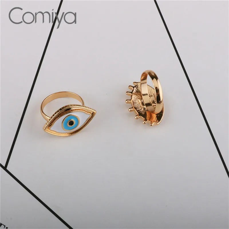 Comiya сплав золотого цвета Bague Homme ювелирные изделия Большой эмаль подарок Анель