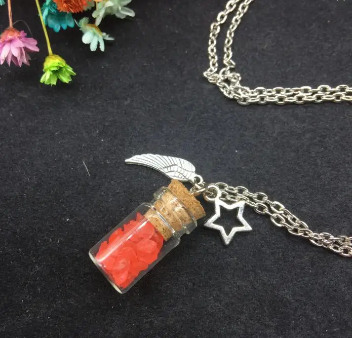 1 компл./Лот ручной работы подвески luky ожерелье Океан морской песок стекло