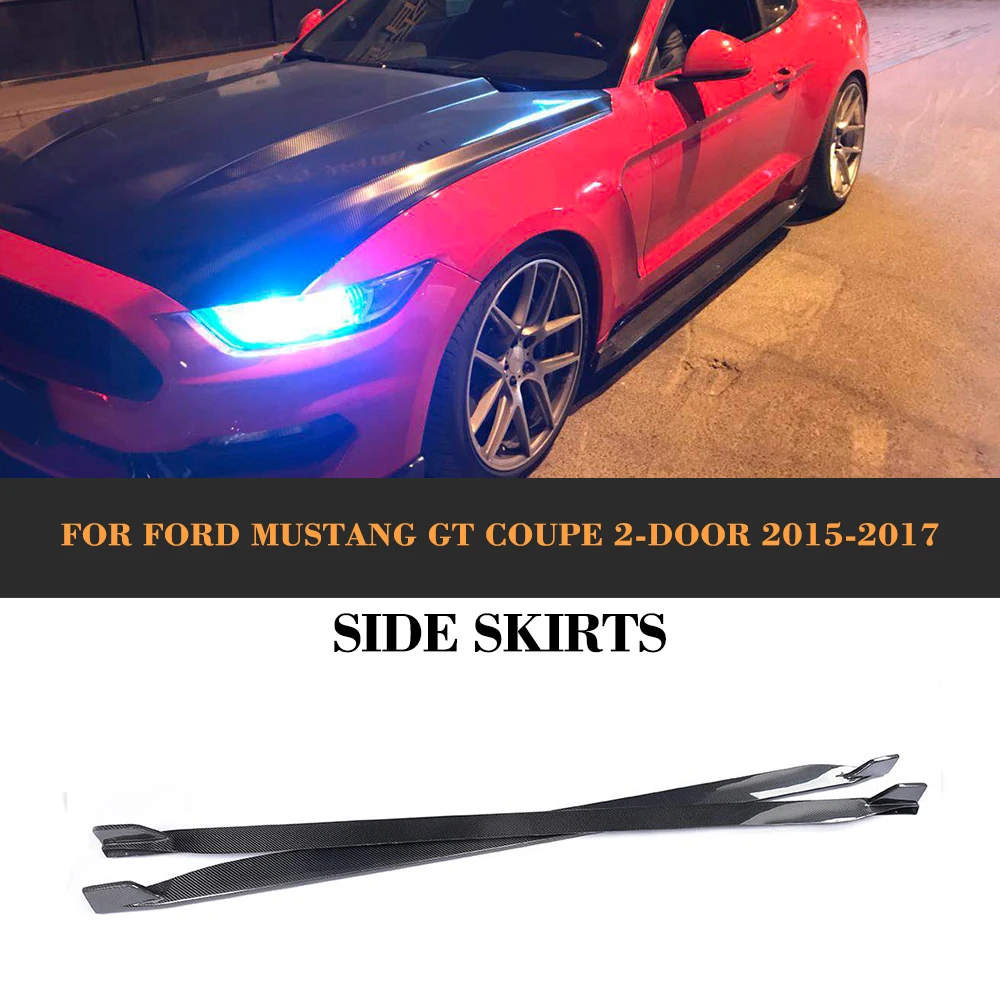 Комплект из углеродного волокна юбки фартук для Ford Mustang Coupe 2 двери 2015 2016 2017 V6 V8 не