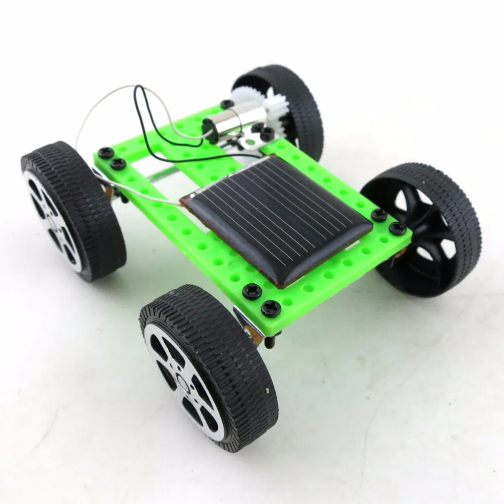 Бесплатная доставка Мини солнечных батареях игрушечный автомобиль DIY