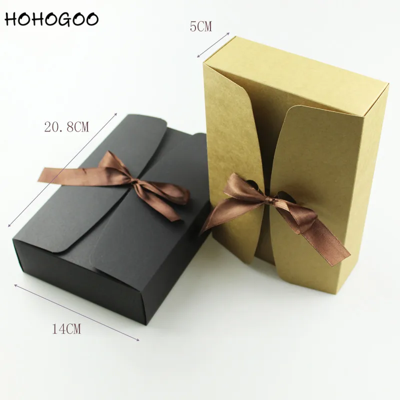 HOHOGOO 10 шт./партия 20 8 см крафтовые упаковочные коробки свадебные помолвки коробка