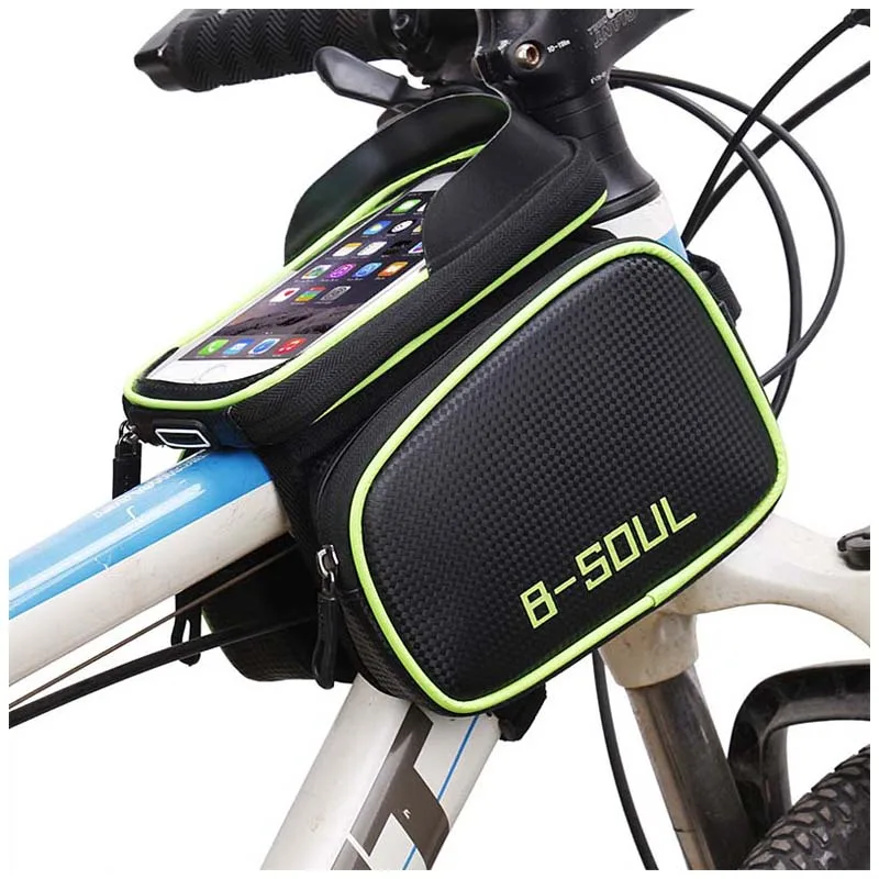 

Waterproof Bicycle Tube Frame Bag,Cycling Pouch Touch Screen Phone Holder,Bicycle Saddle Bag For Bicycle Accessories