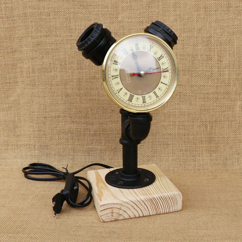 Промышленная ретро настольная лампа Креативный светодиодный светильник для