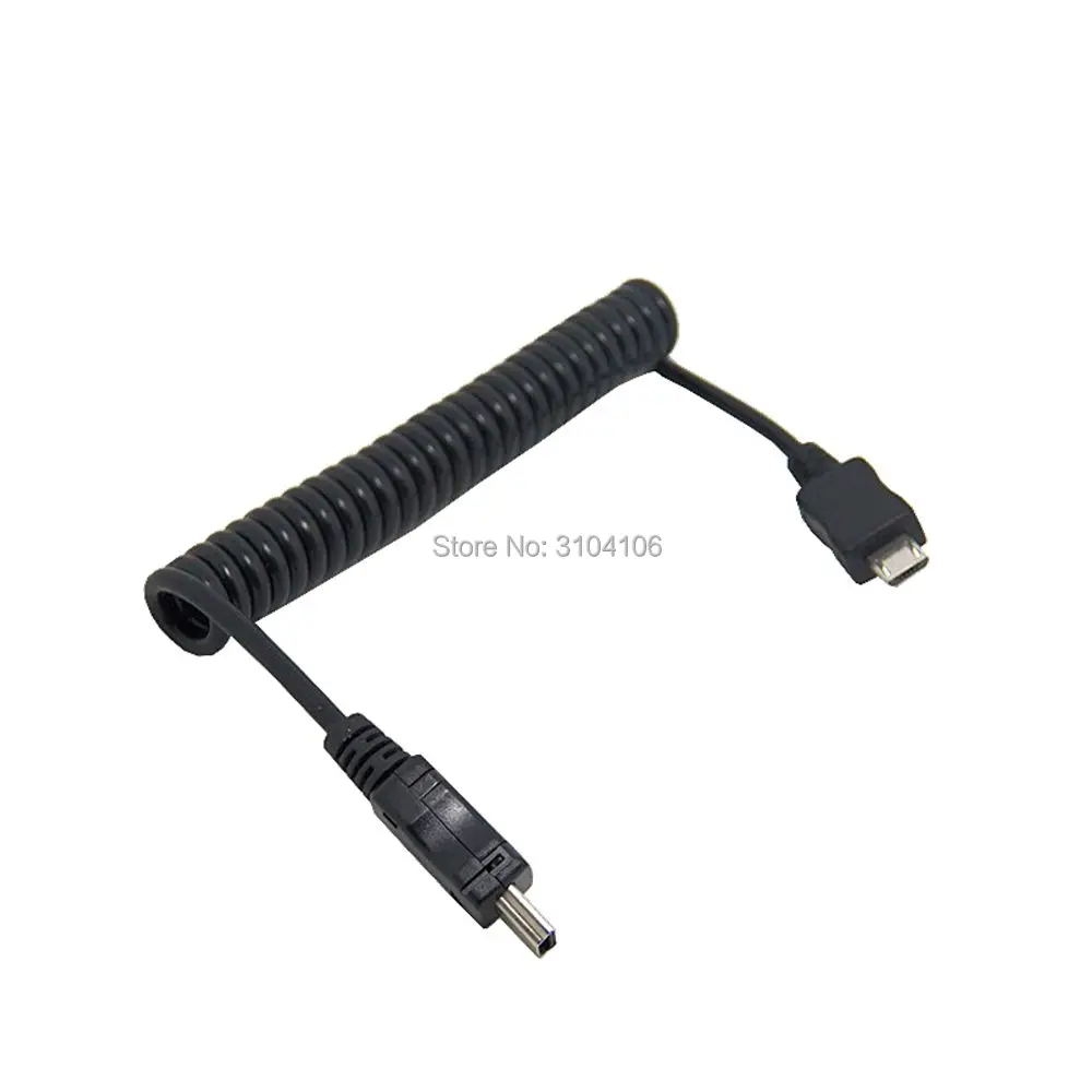 Спиральный кабель-переходник Micro USB B/Mini 5 Pin New-3FT 1 м спиральный | Электроника