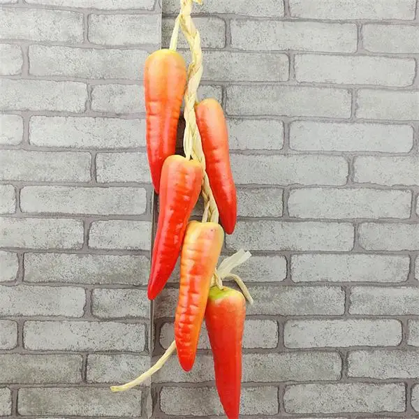 carrot Имитация фруктов и овощей DIY праздничные принадлежности искусственный декор для ресторана кухни дома настенный Декор Поддельные - Цвет: carrot