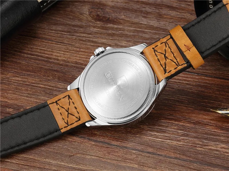 Часы CURREN Мужские кварцевые аналоговые роскошные брендовые в стиле милитари