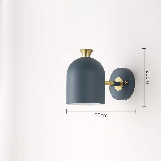 Navy Blue artpad северной стены огня Lampara de Pared домой с гостиной балкон проходу декоративных стеновых легких внутреннего освещения 4 цветов - Цвет абажура: Navy Blue