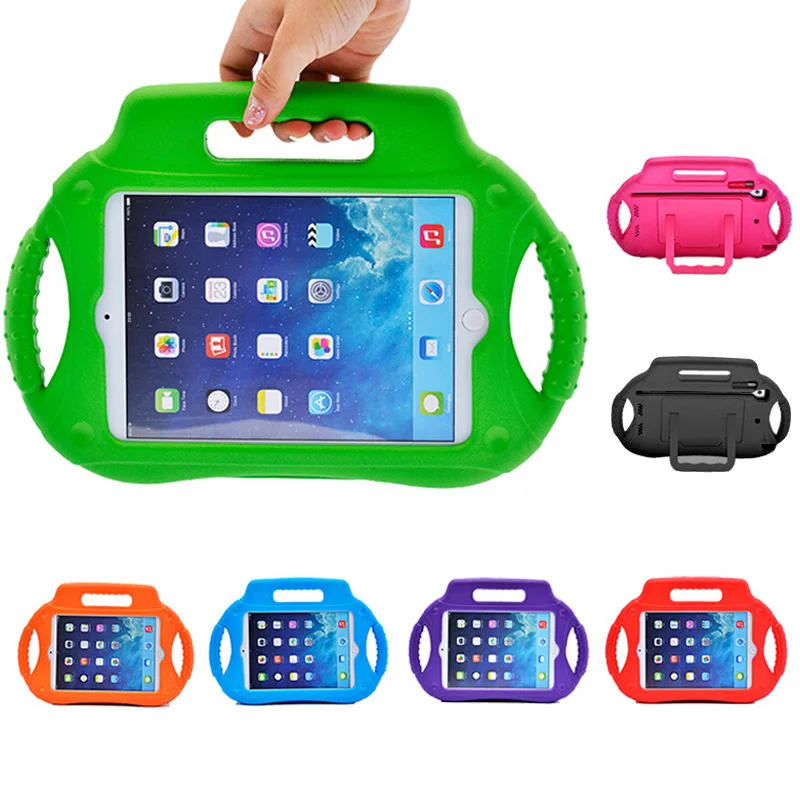 Новое поступление детский чехол для Apple Ipad Mini 1 2 3 4 Прекрасный 3D мультфильм ручка подставка дети ударопрочный EVA пены обложка+ стилус