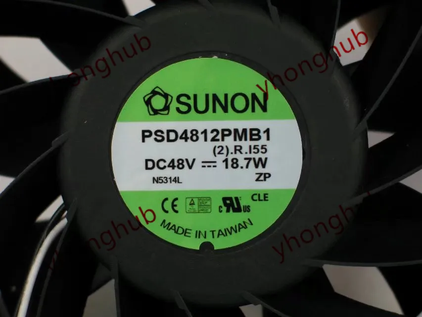 SUNON PSD4812PMB1 (2).R.155 Сервер охлаждающий вентилятор постоянного тока 48V 18 7 W 3 провод|fan