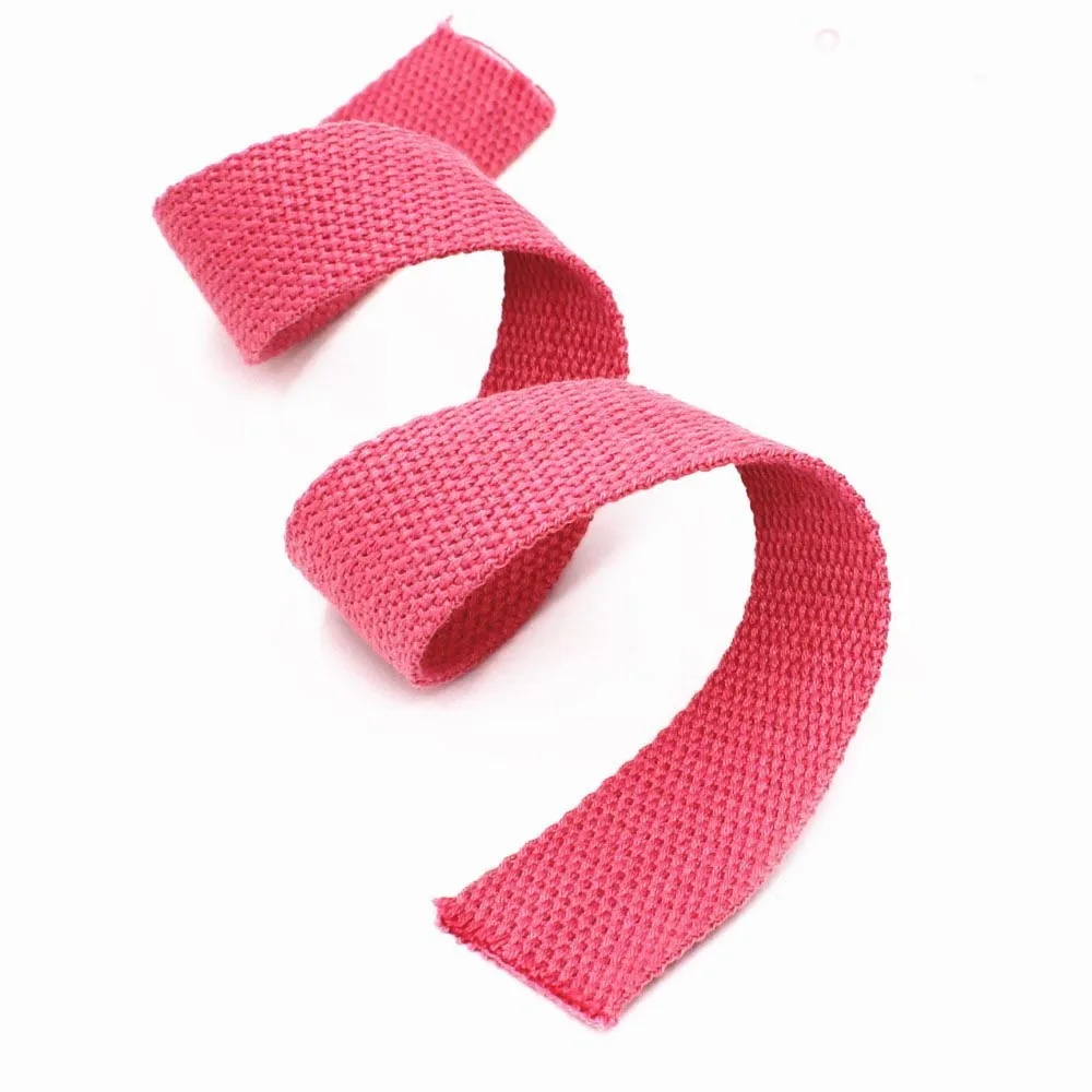 pink 8Y* 25 мм холщовая хлопковая тесьма высокая прочность Рюкзак ремень тесьма этикетка лента швейная лента косой переплет аксессуары для одежды - Цвет: pink