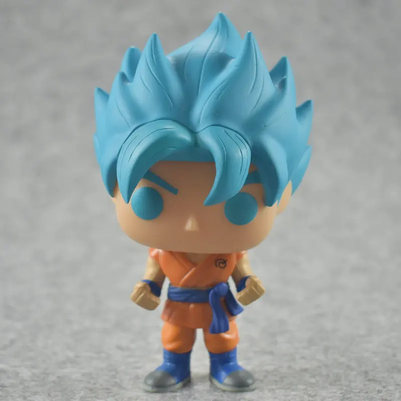3 новых Стиль Dragon ball Z рисунок Super Saiyan Trunks Гоку черный супер Vol. 2 Пластиковая Фигурка героя модель игрушки - Цвет: without box BLUE1