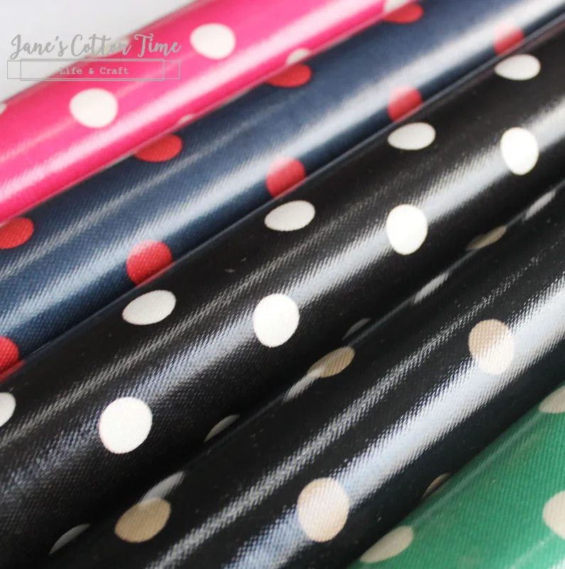 45*70 см/шт. водостойкая ткань британского бренда с узором в горошек 1/4 Ярда