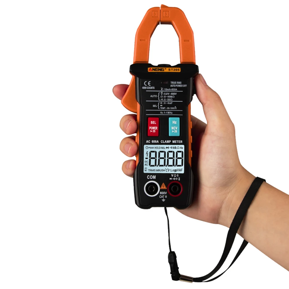 4000 Counts Full Intelligent Automatic Range True RMS Digital Multimeter Clamp Meter AC/DC Voltage NCV Resistance Auto | Инструменты