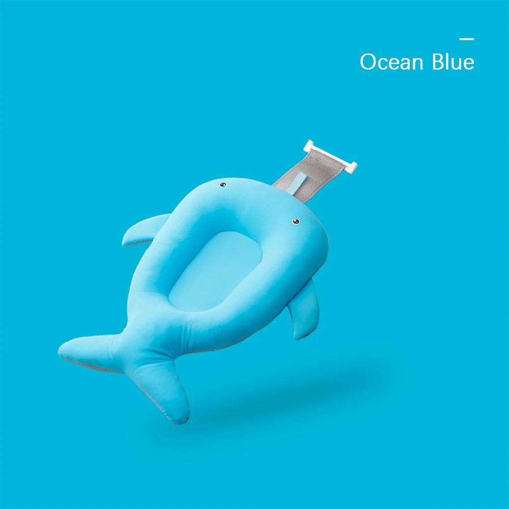 Blue 1 шт. нескользящий коврик для ванной Подушка портативная для новорожденных безопасность сиденье для купания Безопасность мягкий коврик для ванной - Цвет: Blue