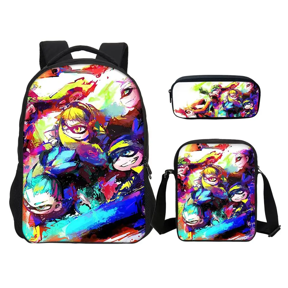 2019 Новый Splatoon 2 Школьный рюкзак для подростков 3 шт. набор 3D печать женские сумки