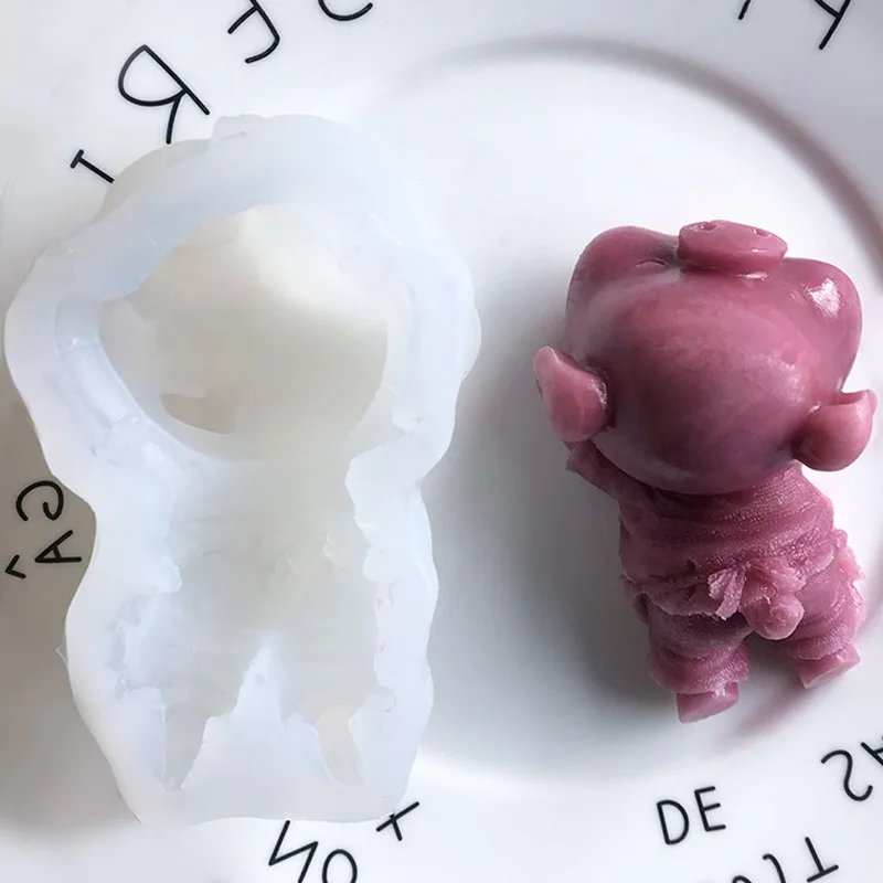 Милые силиконовые формы для помадки в форме свиньи Diy мыла креативные шоколада
