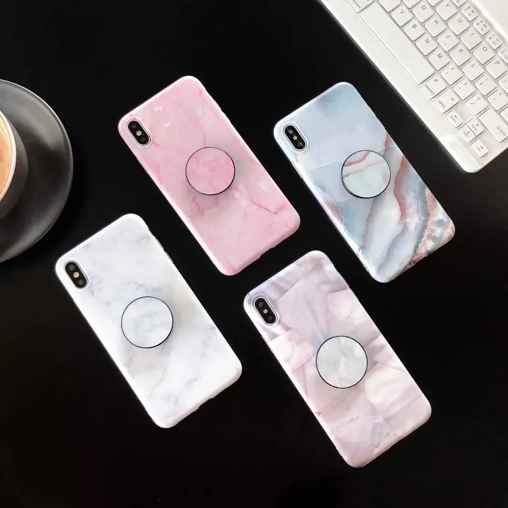 Модный силиконовый мягкий мраморный чехол для iphone 6 6S Plus X XS MAX XR