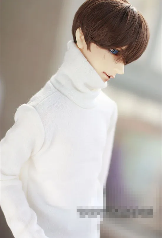 

Warm White Turtleneck Shirt for BJD 1/4 MSD 1/3 SD10 SD13,SD17, Uncle Doll Clothes CMB58