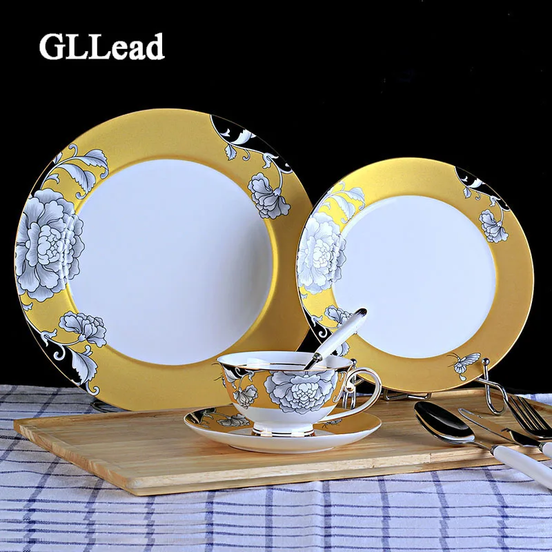GLLead Европейская мода костяная китайская посуда гостиничные столовые приборы для