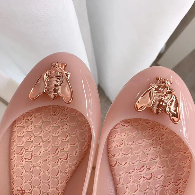Новинка года; женские сандалии Melissa; летние женские сандалии с Пчелой; женская обувь; нескользящие женские прозрачные сандалии Melissa; дышащая обувь