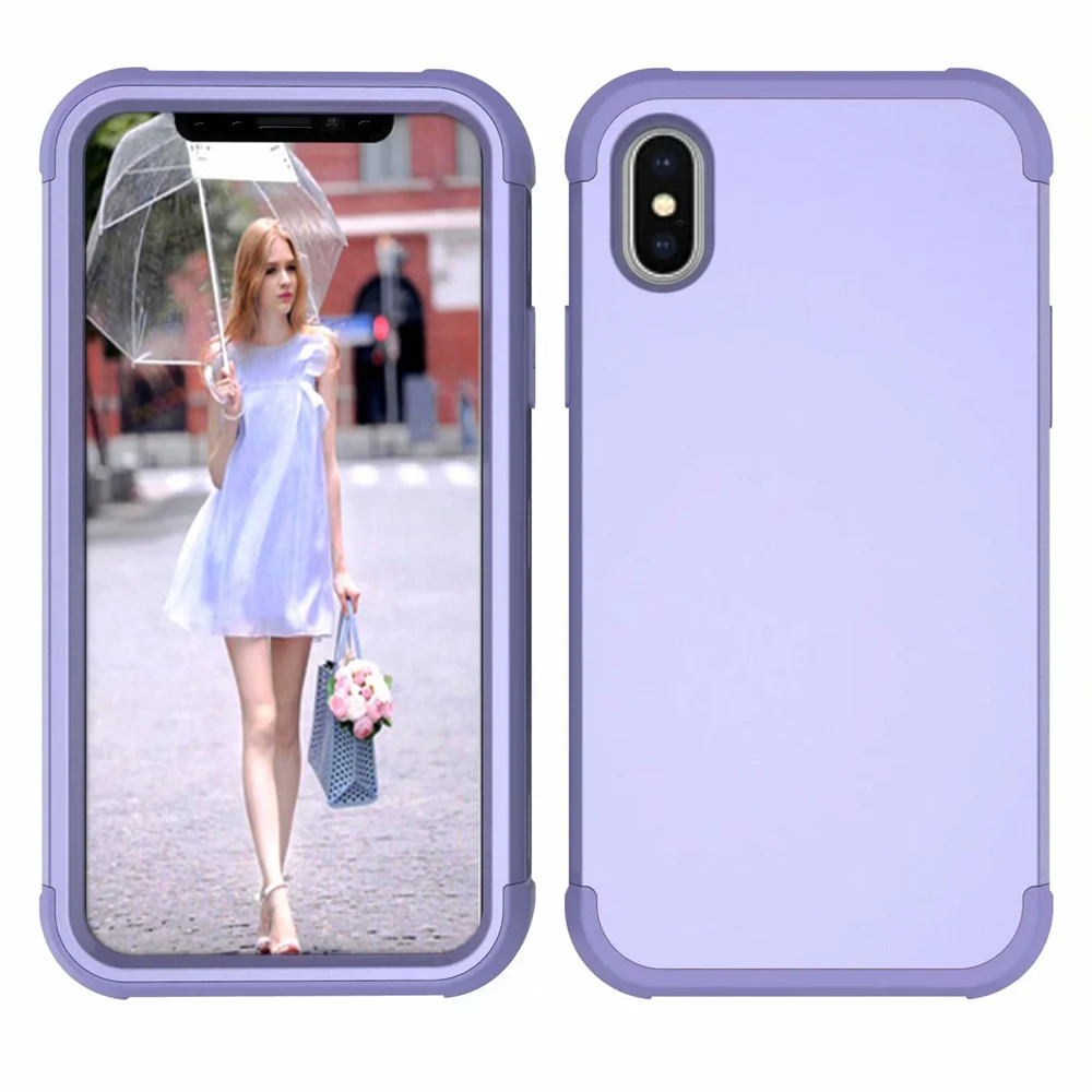 Чехол для iPhone X XS Max XR 8 7 6s Plus противоударный защитный жесткий резиновый чехол