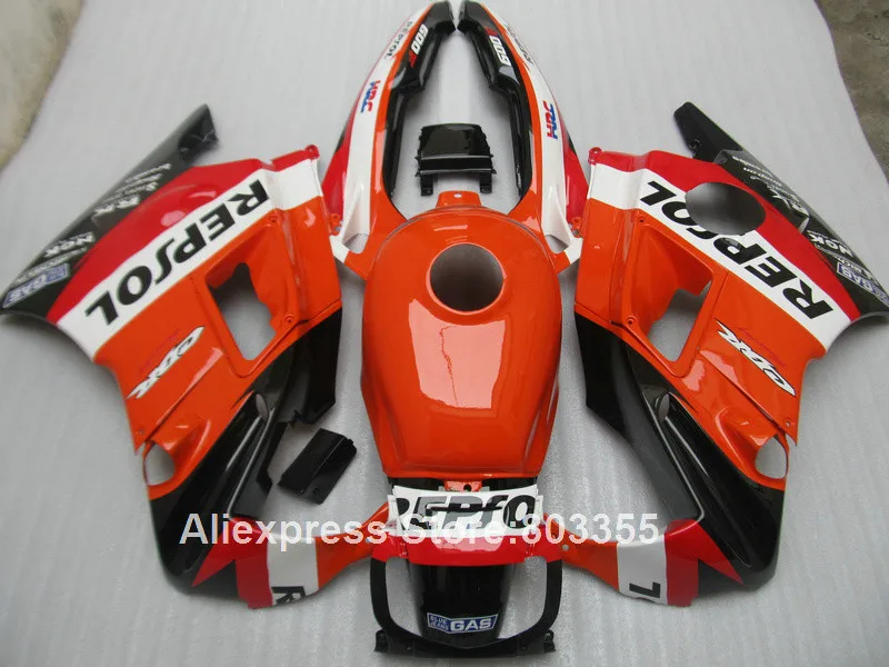 Оранжевый repsol обтекатель комплект для Honda CBR 600 F2 1992 1991 1993 1994 cbr600(+ крышки топливного бака) Обтекатели 94 93 92 91 xl61