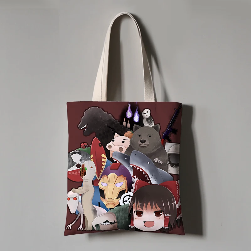 SCP Foundation Canvas School Bookbag сумки для покупок женские через плечо дорожные женщин DIY