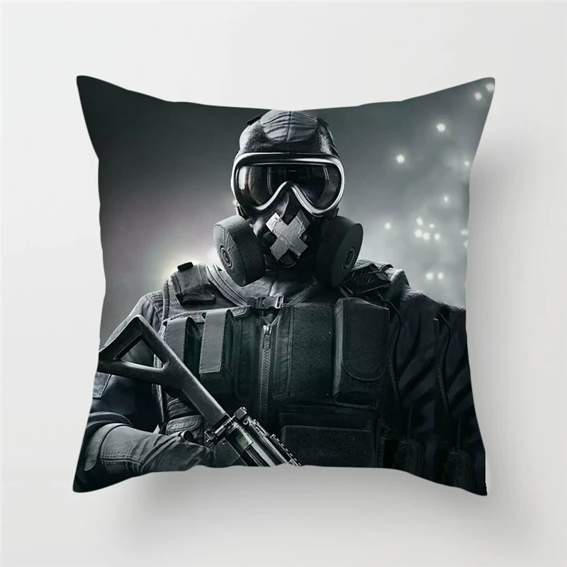 Fuwatacchi Rainbow Six Siege Series наволочка с принтом специальная подушка для дивана Stylr