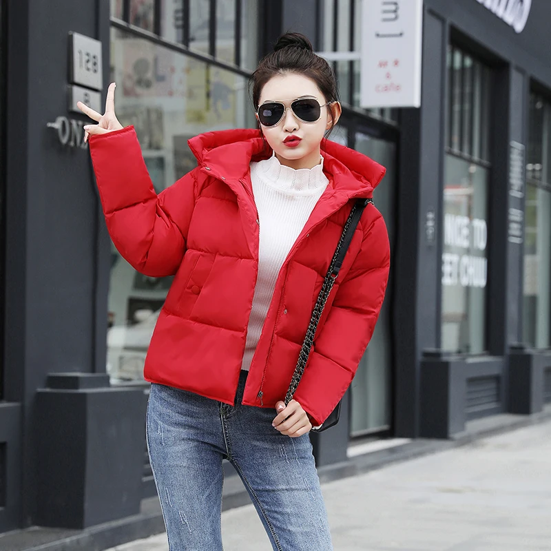 Зимняя женская куртка abrigos mujer invierno, верхняя одежда, короткая стеганая Женская парка с подкладкой, Женское пальто, jaqueta feminina