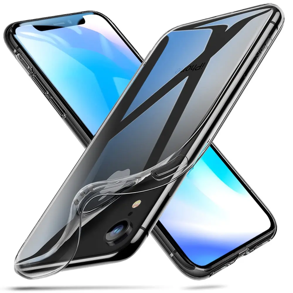 ESR чехол для iPhone XR XS Max прозрачный чехол Бампер прозрачный мягкий TPU чехол ультра тонкий светильник чехол для iPhone
