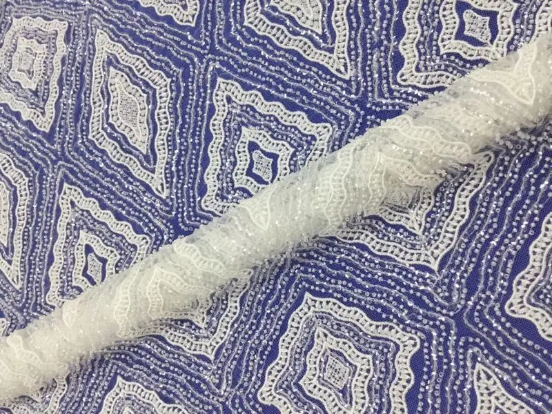 

african fabric New pattern 5yards mx01# off white mesh lace fabric for bridal wedding dress/sawing Free shipping