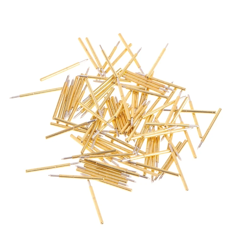 

100Pcs/Bag Dia 1.02mm Length 15.85mm 100g Spring Test Probe Pogo Pin Tool P75-B1 W315
