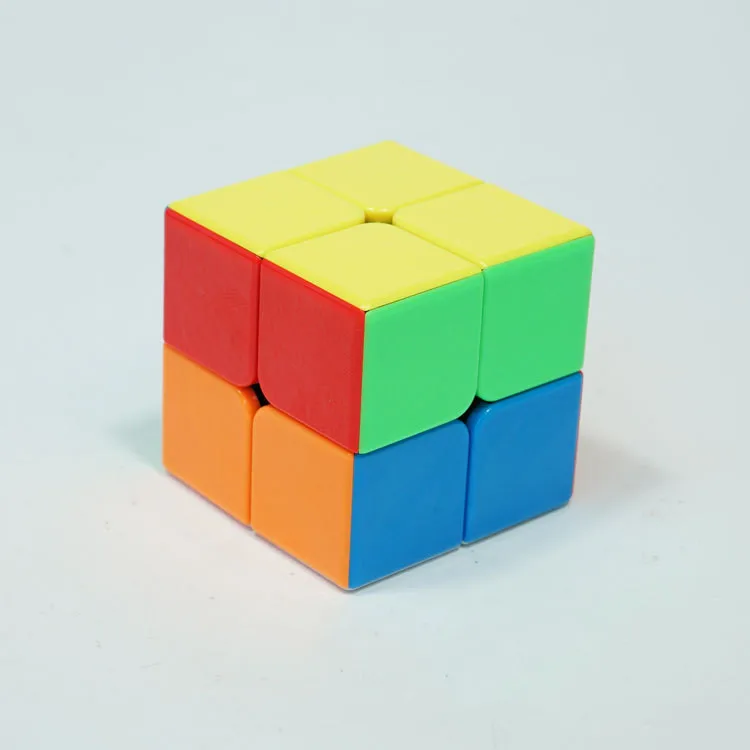 SHENGSHOU 2X2X2 магический скоростной кубик, карманный кубик-головоломка без наклеек, профессиональный скоростной кубик 2x2, образовательные забавные игрушки для детей