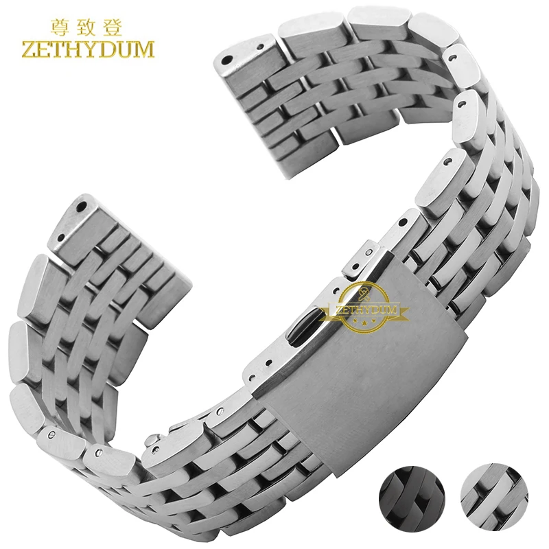 Браслет из нержавеющей стали твердого металла ремешок 24 26 28 30 мм ремни для