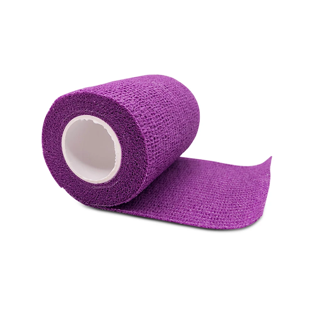 1 set purple 4,5 м 3 Размер/набор медицинский уход фитнес кинезиологическая лента самоприлипающаяся Водонепроницаемая эластичная Первая Помощь мышцы рулон марлевого бинта C - Цвет: 1 set purple
