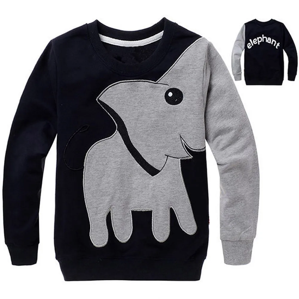 ARLONEET Clothes Boy Girls Fashion Elephant Hoodie Coat 2018 Kid Baby Print Sweater Cotton Outfits Tops For Children | Мать и ребенок