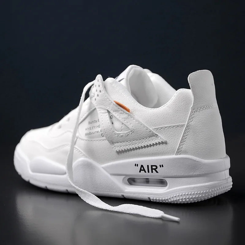 Men Casual Shoes White Sneakers Leather Adult Footwear Fashion Lace Up Male Flats Autumn Man Krasovki Sapato Masculino | Обувь