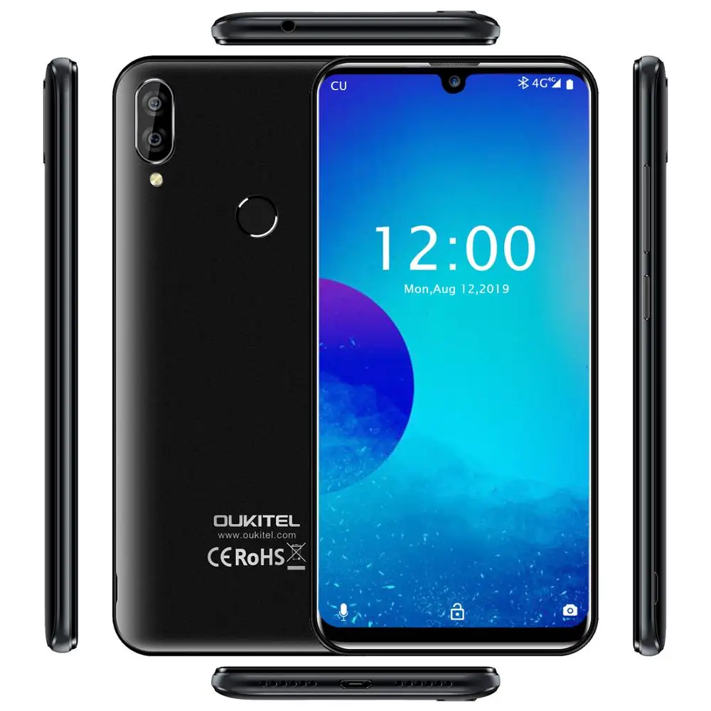 OUKITEL C16 PRO смартфон с 5 7 дюймовым дисплеем четырёхъядерным процессором MT6761P ОЗУ 3 ГБ