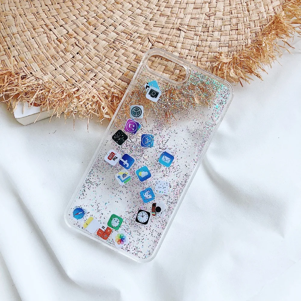 Забавный мягкий чехол для iphone x, xs, max, xr, 6s, 7, 8, 6 Plus, capinha, приложения для мобильных телефонов, instagram, facebook