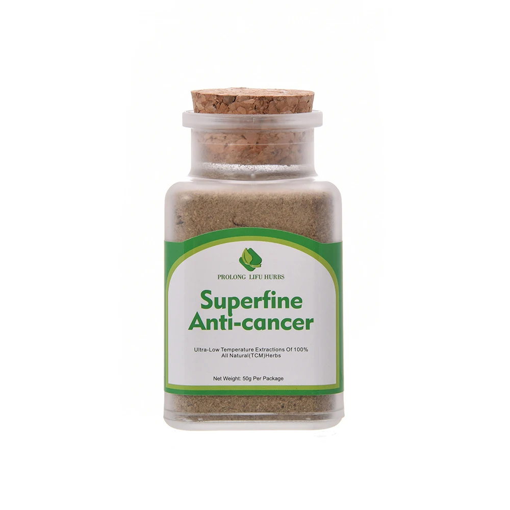 

Prolong Lifu Superfine Anti-Cancer Herbs. Anti Cancer Formula against Carcinogenic Factors.