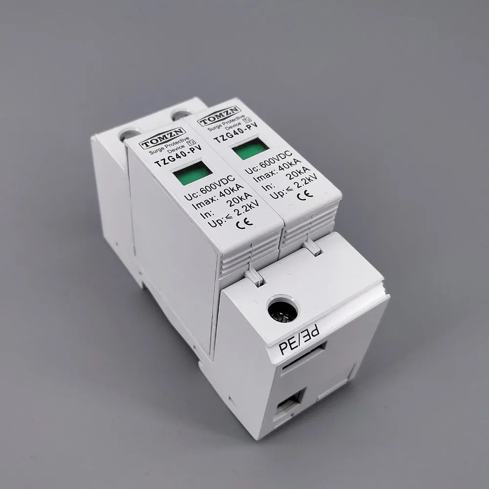 Защитное устройство от перенапряжения SPD DC 600V 20KA ~ 40KA House|house surge protector|spd dcsurge protector