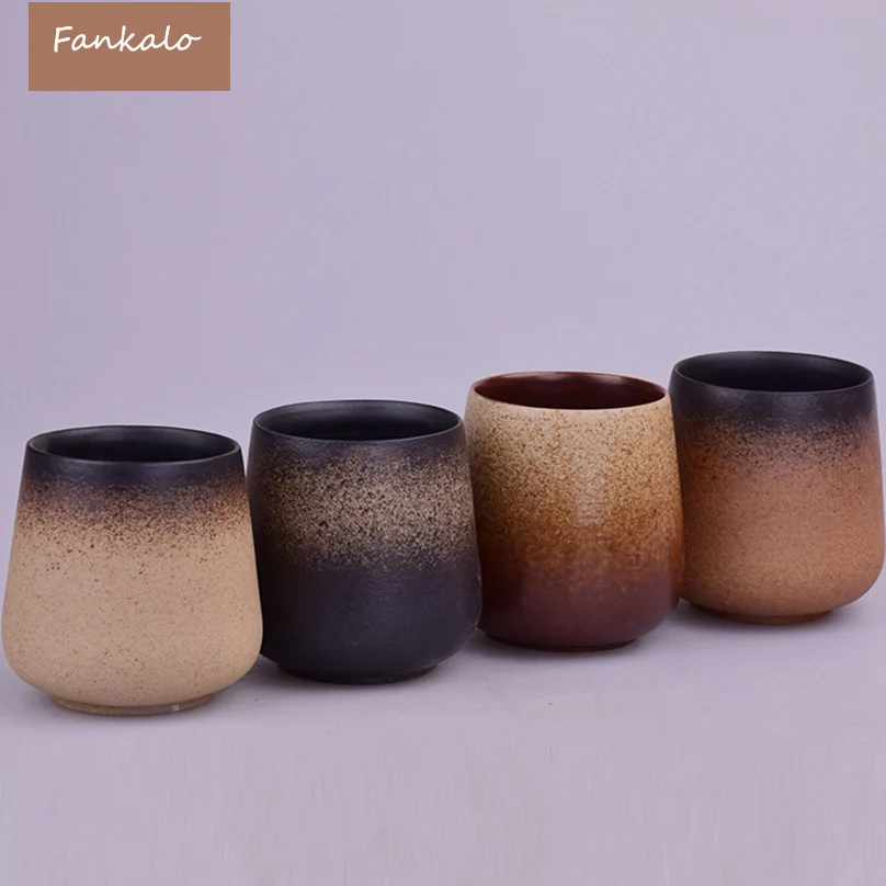 Fankalo 2 шт. Китай ручной кружка caneca чашки и кружки керамические Copo Чай Кофе handcrafed