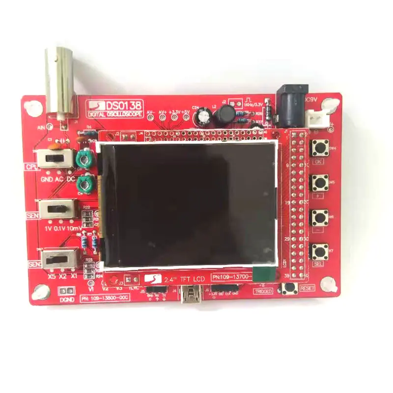 Fully Assembled DSO138 Open Source 2.4&quot TFT Digital Oscilloscope (1Msps) with FREE Probe Oscilloscoop Osciloscopio DIY | Инструменты