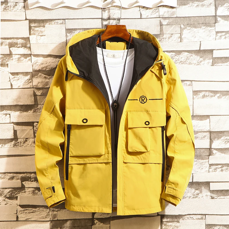 Куртка мужская с капюшоном модное пальто куртка в стиле хип хоп уличная одежда