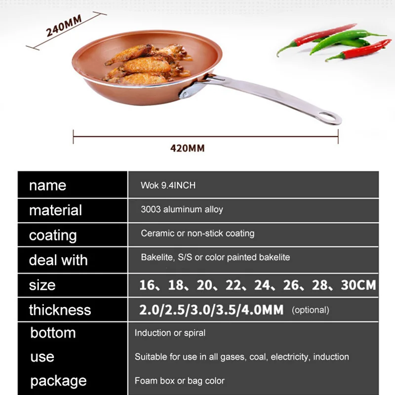 1 шт. горшки и кастрюли для готовки сковорода антипригарная высокотемпературная